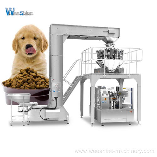 Fully Automatic Doypack Pet Food Premade Pouch Bag Packaging Machine